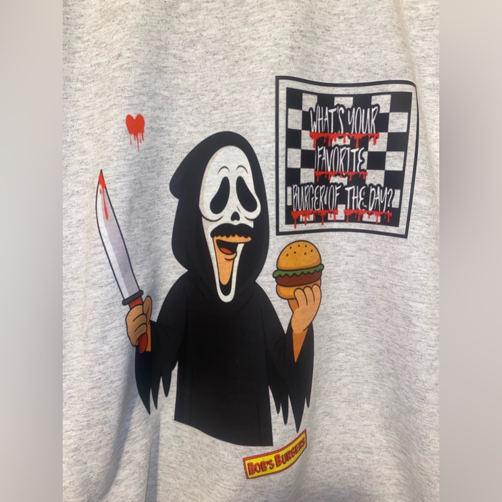 NEW!! GHOSTFACE BOB BELCHER— BURGER OF THE DAY tee - Picture 2 of 5